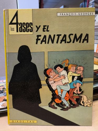 Portada del libro de LOS 4 ASES Y EL FANTASMA - OIKOS-TAU, PRIMERA EDICIÓN, 1968