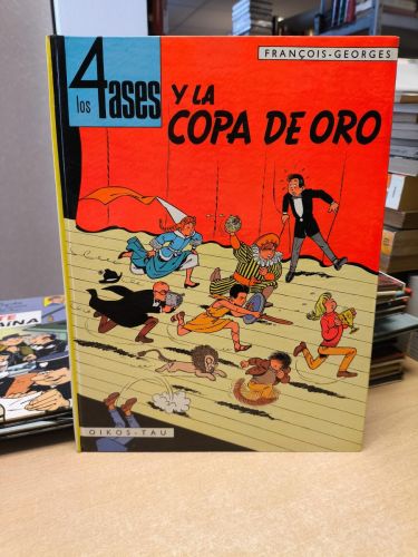 Portada del libro de LOS 4 ASES Y LA COPA DE ORO - OIKOS-TAU, PRIMERA EDICIÓN, 1969