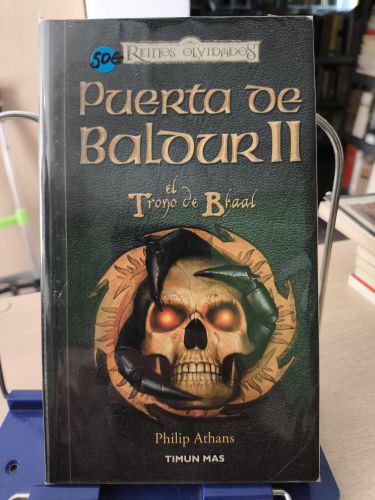 Portada del libro de PUERTA DE BALDUR II - EL TRONO DE BHAAL  - PHILIP ATHANS - REINOS OLVIDADOS , TIMUN MAS