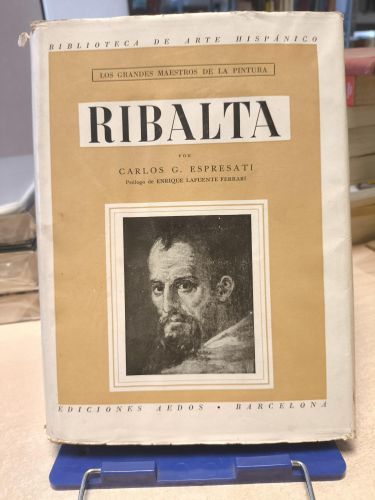 Portada del libro de LOS GRANDES MAESTROS DE LA PINTURA - RIBALTA - ED. AEDOS 1948. PRIMERA EDICIÓN