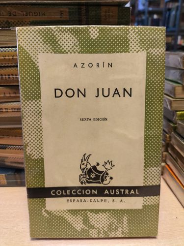 Portada del libro de AZORIN - DON JUAN - AUSTRAL. Nº 153