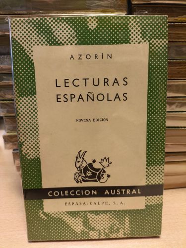 Portada del libro de AZORIN - LECTURAS ESPAÑOLAS - Austral 36