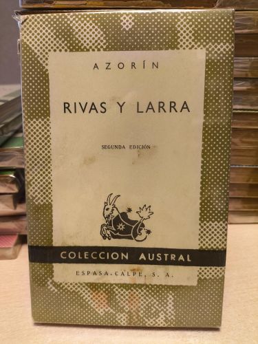 Portada del libro de AZORIN - RIVAS Y LARRA - Austral 674