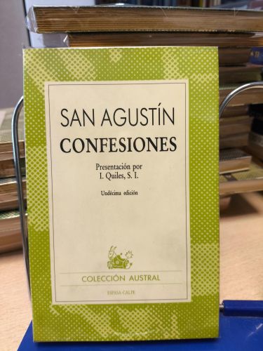Portada del libro de SAN AGUSTIN - CONFESIONES - Austral 1199