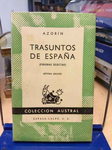 Portada del libro de AZORIN - TRASUNTOS DE ESPAÑA - Austral 47