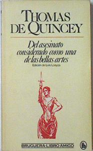 Portada del libro de Del asesinato considerado como una de las bellas artes