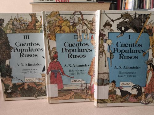 Portada del libro de CUENTOS POPULARES RUSOS ( 3 tomos completo) - Anaya Laurin