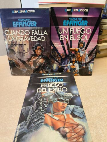 Portada del libro de TRILOGÍA CIBERPUNK - COMPLETA- GEORGE ALEC EFFINGER - ED. MARTÍNEZ ROCA 1989 GRAN SUPER FICCION