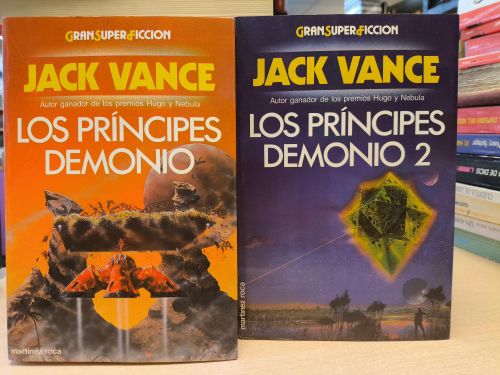 Portada del libro de JACK VANCE - LOS PRÍNCIPES DEMONIO 1 Y 2 - GRAN SUPER FICCIÓN 1988 - 1989