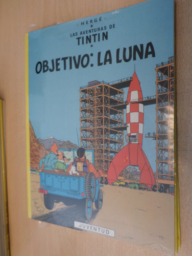 Portada del libro de LAS AVENTURAS DE TINTIN - OBJETIVO LA LUNA ( NUEVO TODAVÍA CON PLÁSTICO)