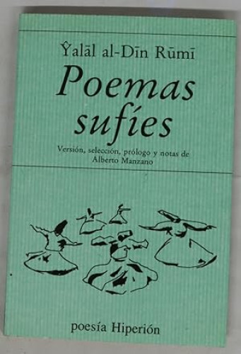 Portada del libro de POEMAS SUFIES - YALAL AL DIN RUMI - HIPERION 1988