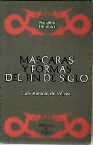 Portada del libro de Máscaras y formas del fin de siglo