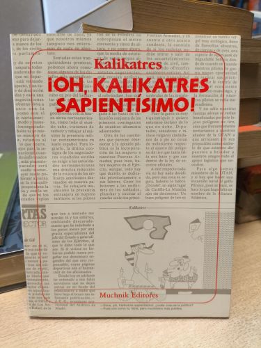Portada del libro de ¡OH, KALIKATRES SAPIENTÍSIMO! - KALIKATRES - ED. MUCHNIK 1990. MUY BUEN ESTADO