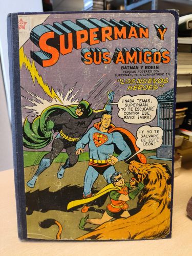 Portada del libro de TOMO ENCUADERNADO NOVARO - SUPERMAN Y SUS AMIGOS 1956 CONTIENE 11 TBOS