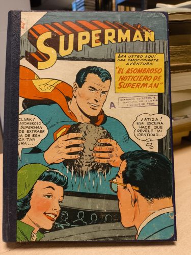 Portada del libro de TOMO ENCUADERNADO NOVARO - SUPERMAN 1956 - CONTIENE 15 TBOS