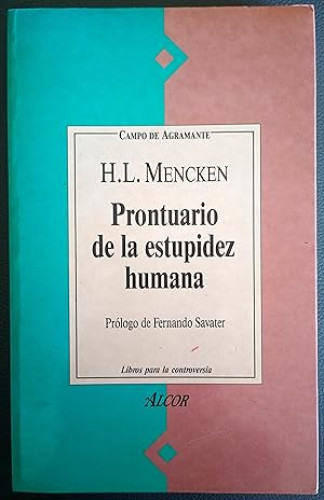 Portada del libro de H.L. MENCKEN - PRONTUARIO DE LA ESTUPIDEZ 