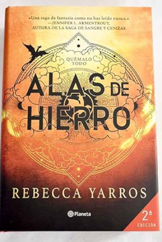 Portada del libro de ALAS DE HIERRO - REBECCA YARROS