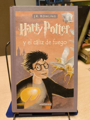 Portada del libro de HARRY POTTER Y EL CALIZ DE FUEGO - J. K. ROWLING (Harry Potter 4)-PRIMERA ED. 2001
