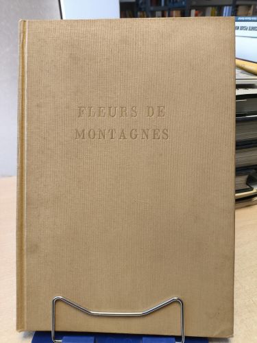 Portada del libro de Fleurs de montagnes. 1957 - 60 láminas de flores