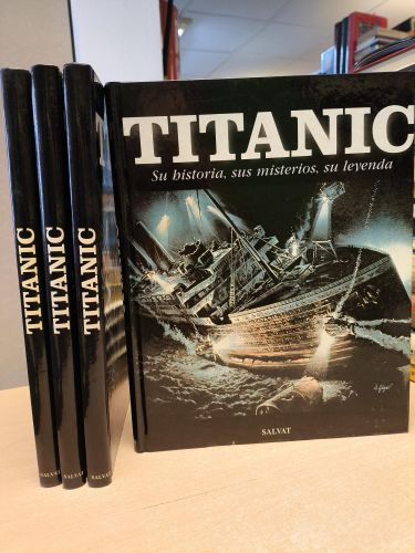 Portada del libro de TITANIC SU HISTORIA, SUS MISTERIOS Y SU LEYENDA 4 TOMOS COMPLETA ENCUADERNADA 