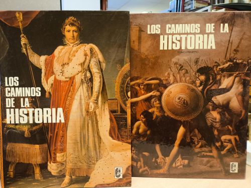 Portada del libro de LOS CAMINOS DE LA HISTORIA 2 TOMOS - FHER 1974