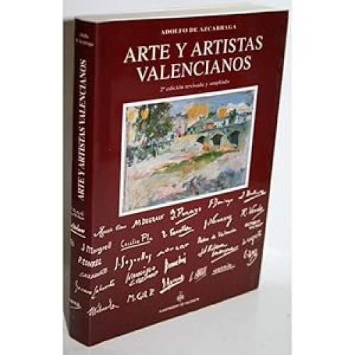 Portada del libro de ARTE Y ARTISTAS VALENCIANOS - ADOLFO DE AZCARRAGA 