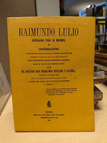 Portada del libro de RAIMUNDO LULIO JUZGADO POR SI MISMO