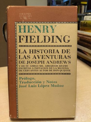 Portada del libro de LA HISTORIA DE LAS AVENTURAS DE JOSEPH ANDREWS - HENRY FIELDING - ED. ALFAGUARA 1978