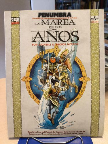 Portada del libro de D&D DUNGEONS & DRAGONS - LA MAREA DE LOS AÑOS - MODULO, AVENTURA, PARTIDA 
