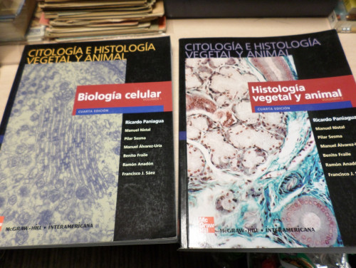 Portada del libro de BIOLOGIA CELULAR - CITOLOGIA E HISTOLOGIA VEGETAL Y ANIMAL (2 VOL) PANIAGUA - MC GRAW-HILL CUARTA EDICION