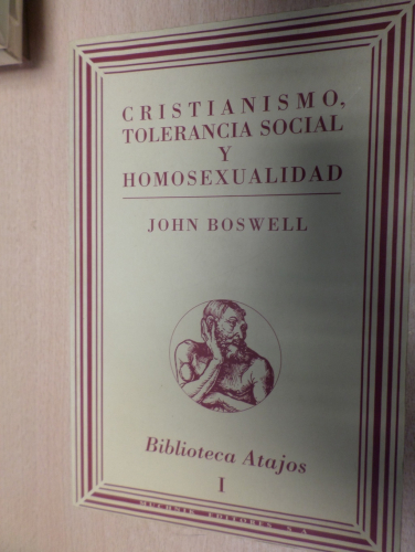 Portada del libro de CRISTIANISMO, TOLERANCIA SOCIAL Y HOMOSEXUALIDAD- JOHN BOSWELL. 1997- MUCHNIK EDITORES