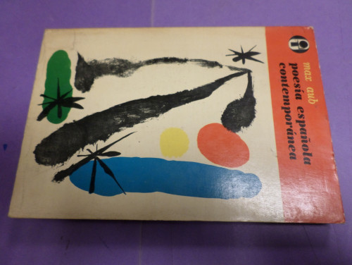 Portada del libro de POESIA ESPAÑOLA CONTEMPORANEA - MAX AUB - EDICIONES ERA 1969- EJEMPLAR Nº 2051