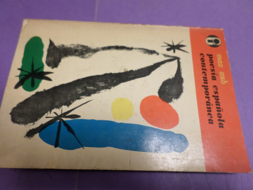 Portada del libro de POESIA ESPAÑOLA CONTEMPORANEA - MAX AUB - EDICIONES ERA 1969- EJEMPLAR Nº 2051