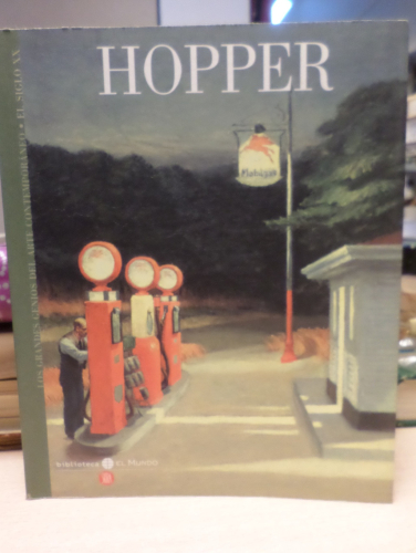 Portada del libro de HOPPER - EL MUNDO - COLECCIÓN LOS GRANDES GENIOS DEL ARTE CONTEMPORANEO
