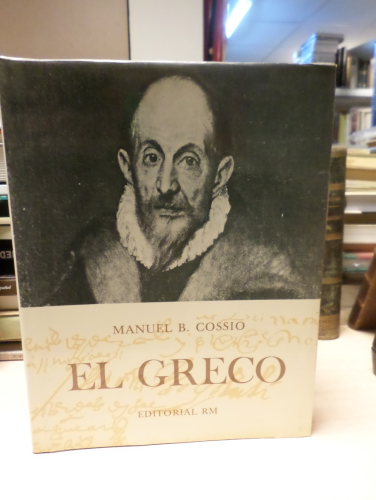 Portada del libro de EL GRECO - MANUEL B. COSSÍO - EDICIÓN DEFINITIVA EDITORIAL RM 1972