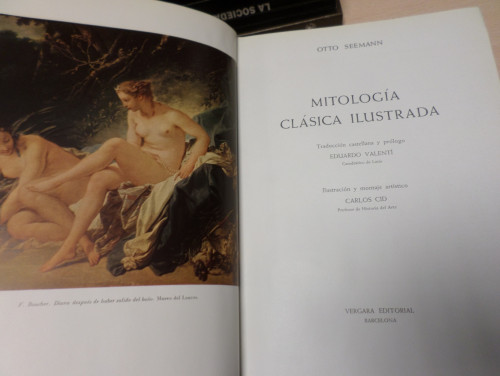 Portada del libro de MITOLOGÍA CLÁSICA ILUSTRADA - OTTO SEEMANN - VERGARA 1958