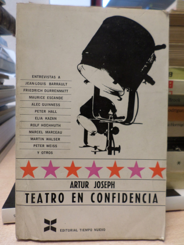 Portada del libro de TEATRO EN CONFIDENCIA. ENTREVISTA CON EMINENCIAS - ARTUR JOSEPH