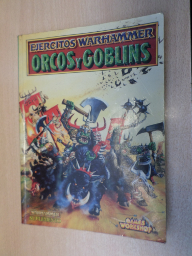 Portada del libro de EJERCITOS WARHAMMER - CODEX / LIBRO DE EJERCITO ORCOS Y GOBLINS - RARO SUPLEMENTO DE 1994 PRIMERA EDICIÓN