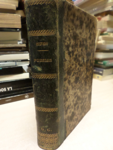 Portada del libro de FRANCISCO DE QUEVEDO - POESIAS COMPLETAS - 1869 LIBRERIA RAMON PUJAL