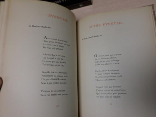 Portada del libro de POÉSIES - STÉPHANE MALLARMÉ - VIAU 1944 - EDICIÓN NUMERADA 1500 EJEMPLARES