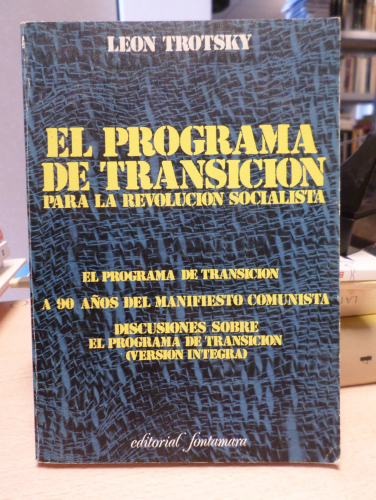 Portada del libro de EL PROGRAMA DE TRANSICION PARA LA REVOLUCION SOCIALISTA ( VERSION INTEGRA) - TROTSKY