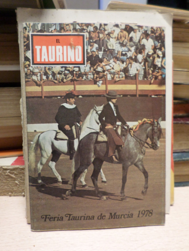 Portada del libro de EL TAURINO - FERIA TAURINA DE MURCIA 1978