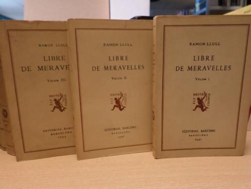Portada del libro de LLIBRE DE MERAVELLES (VOLS. I,II,III,IV) completo - RAMON LLULL - BARCINO 1931