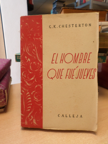 Portada del libro de EL HOMBRE QUE FUE JUEVES - G.K. CHESTERTON - CALLEJA 1919 -