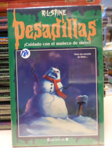 Portada del libro de PESADILLAS - NUMERO 49 -  CUIDADO CON EL MUÑECO DE NIEVE - R.L. STINE - EDICIONES B