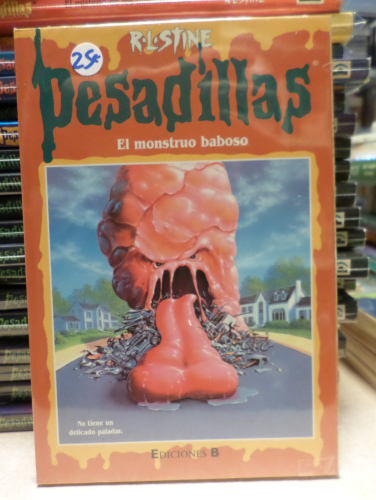 Portada del libro de PESADILLAS - NUMERO 53 - EL MONSTRUO BABOSO - R.L. STINE - EDICIONES B