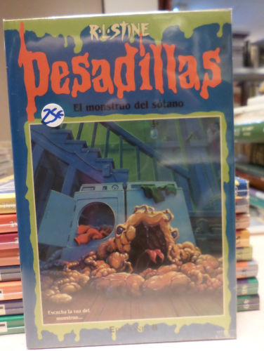 Portada del libro de PESADILLAS - NUMERO 59 - EL MONSTRUO DEL SOTANO - R.L. STINE - EDICIONES B