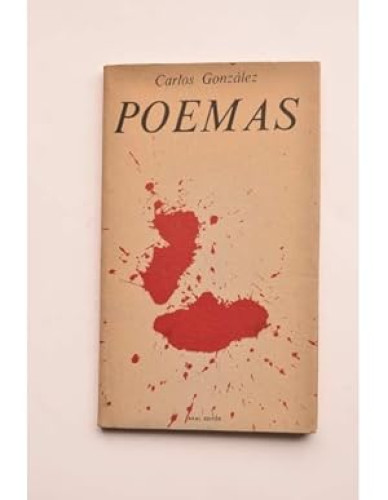 Portada del libro de Poemas CARLOS GONZALEZ