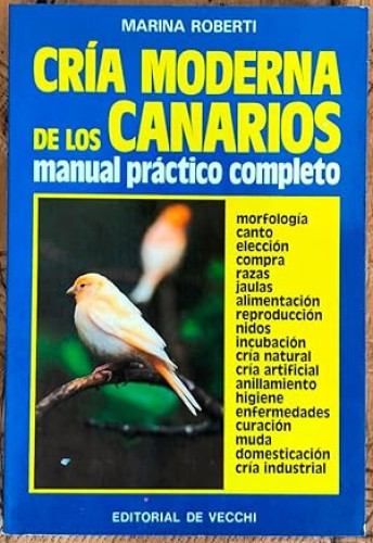 Portada del libro de Cría moderna de los canarios