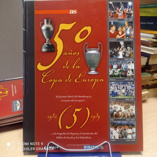 Portada del libro de 50 Años de la Copa de Europa, 5. 1982-1989, Del Primer Título de Hamburgo y el Cuarto de Liverpool